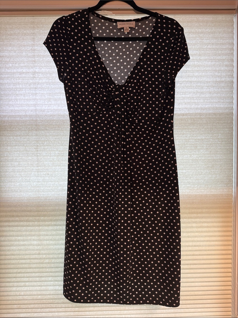 Ronni Nicole Black and White Polka Dots Dress